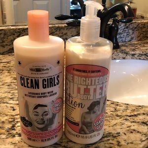 Soap and glory body was and lotion